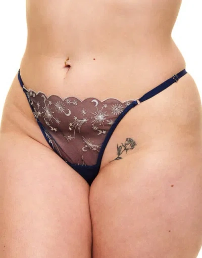 Adore Me Cassiopeia G-string Panties In Dark Blue