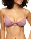 Adore Me Cathie Unlined Demi Bra In Medium Purple