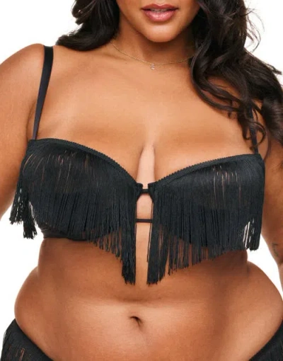 Adore Me Cece Unlined Quarter Cup Bra In Black