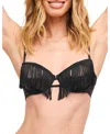 Adore Me Cece Unlined Quarter Cup Bra In Black