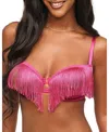 Adore Me Cece Unlined Quarter Cup Bra In Dark Pink