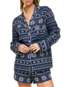 Adore Me Cecelia Pajama Set In Novelty Blue