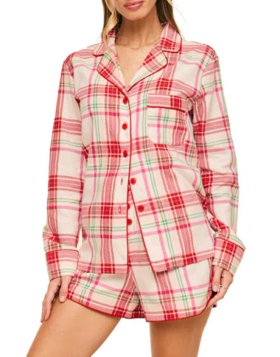 Adore Me Cecelia Pajama Set In Red