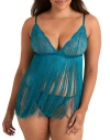Adore Me Charizma Babydoll & G-string Set Lingerie In Multi