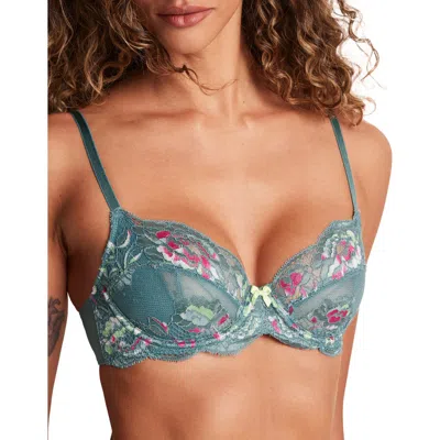 Adore Me Chelsi Unlined Demi Bra In Gray