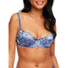 Adore Me Chelsi Unlined Demi Bra In Dark Blue