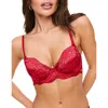 Adore Me Chelsi Unlined Demi Bra In Dark Red