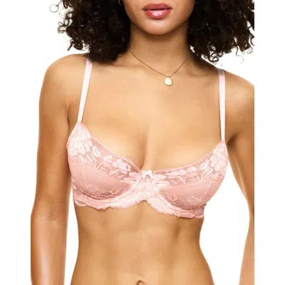 Adore Me Chelsi Unlined Demi Bra In Light Pink