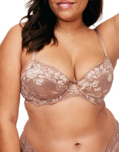 Adore Me Chelsi Unlined Demi Bra In Medium Beige