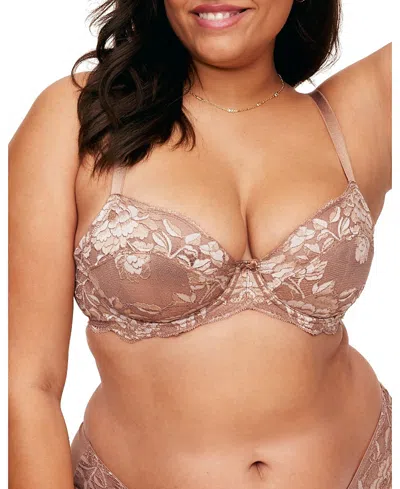 Adore Me Chelsi Unlined Demi Bra In Medium Beige
