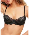 Adore Me Chelsi Unlined Demi Bra In Black