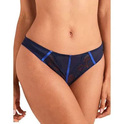 Adore Me Chevelle Crotchless Panties In Blue