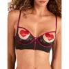 Adore Me Chevelle Unlined Cupless Bra In Black