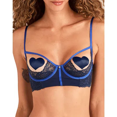 Adore Me Chevelle Unlined Cupless Bra In Blue