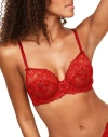 Adore Me Cinthia Unlined Full Coverage Bra In Dark Red