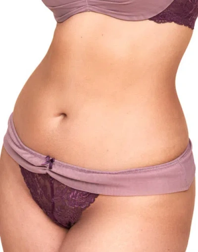 Adore Me Clairabella Bikini Panties In Dark Purple