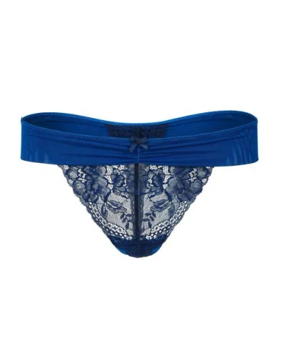 Adore Me Clairabelle Thong Panties In Dark Blue