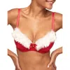 Adore Me Claussa Push Up Demi Bra In Red