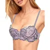 Adore Me Colete Contour Balconette Bra In Floral Grey