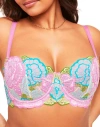 Adore Me Colete Contour Balconette Bra In Floral Pink