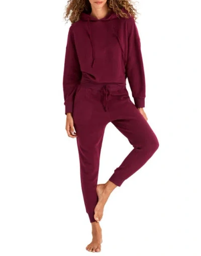 Adore Me Davinia Hoodie And Joggers Set In Red