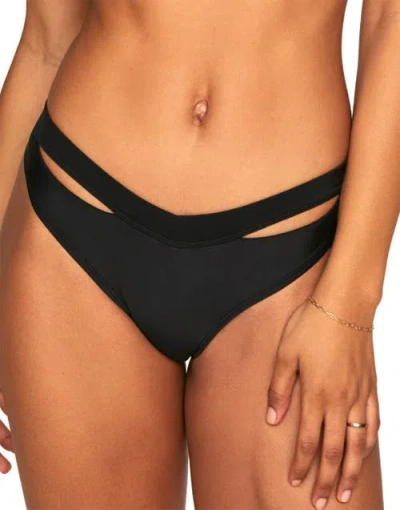Adore Me Demi Swimwear Bikini Bottom In Black