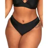 Adore Me Demi Swimwear Bikini Bottom In Black