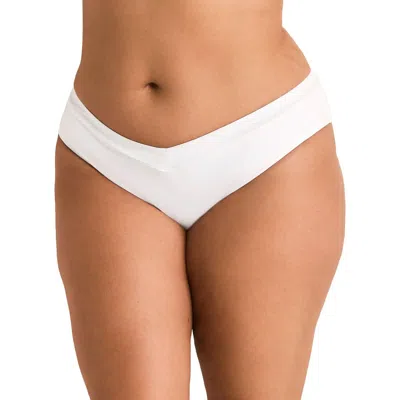 Adore Me Demi Swimwear Bikini Bottom In White