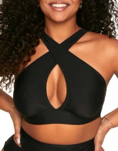 Adore Me Demi Swimwear Bra In Black