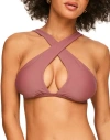 Adore Me Demi Swimwear Bra In Dark Pink
