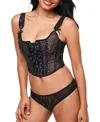 Adore Me Diamond Women's Corset & Panty Set
