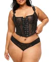 Adore Me Diamond Women's Plus-size Corset & Panty Set