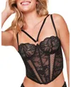 Adore Me Dominika Contour Bustier Top In Black