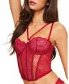 Adore Me Dominika Contour Bustier Top In Dark Red