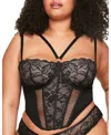 Adore Me Dominika Contour Bustier Top In Black
