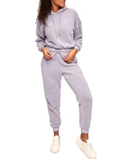 Adore Me Dorothea Sweatshirt & Trouser Set In Medium Purple