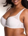 Adore Me Ede Push Up Balconette Bra In White