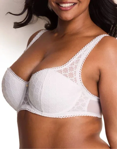Adore Me Ede Push Up Balconette Bra In White