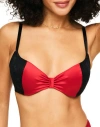 Adore Me Eira Push Up Demi Bra In Dark Red
