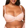 Adore Me Eira Push Up Demi Bra In Pink