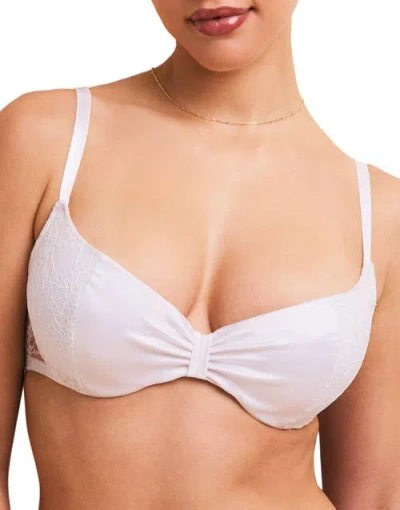 Adore Me Eira Push Up Demi Bra In White