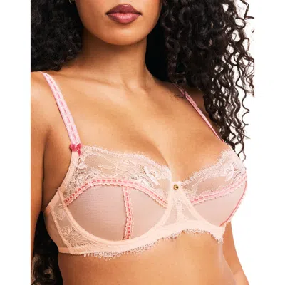 Adore Me Ela Unlined Balconette Bra In Light Pink