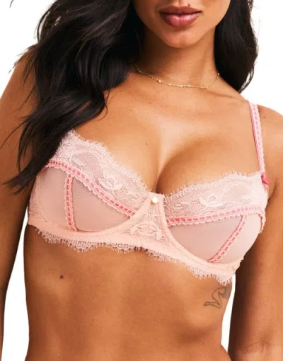 Adore Me Ela Unlined Balconette Bra In Light Pink
