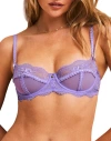 Adore Me Ela Unlined Balconette Bra In Medium Purple