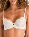 Adore Me Elea Unlined Full Coverage Bra In White