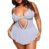 Adore Me Eleanor Bodysuit Lingerie In Medium Blue