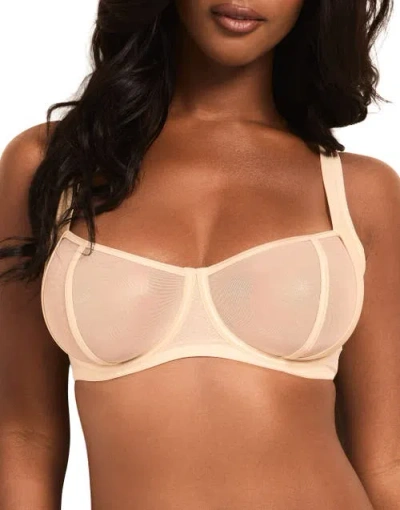 Adore Me Elen Unlined Balconette Bra In Neutral