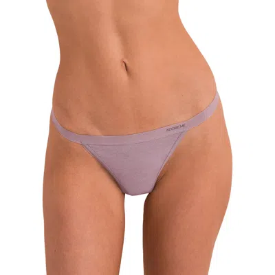 Adore Me Elisa G-string Panties In Purple