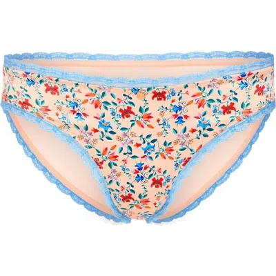Adore Me Elsie Bikini Panties In Floral Beige