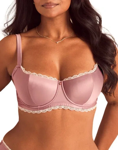 Adore Me Elsie Contour Balconette Bra In Brown
